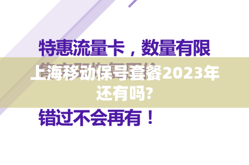 上海移动保号套餐2023年还有吗?