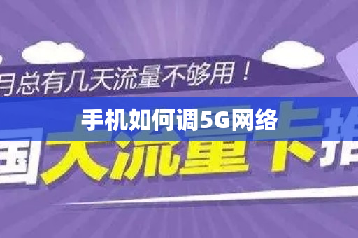 手机如何调5G网络