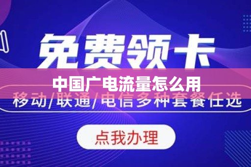 中国广电流量怎么用