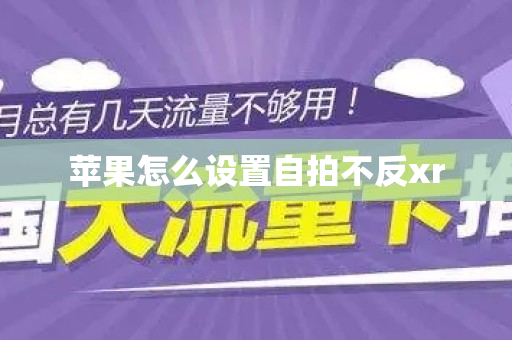 苹果怎么设置自拍不反xr