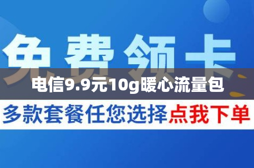 电信9.9元10g暖心流量包