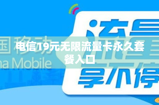 电信19元无限流量卡永久套餐入口