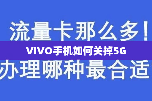 VIVO手机如何关掉5G