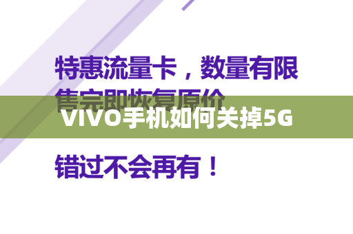 VIVO手机如何关掉5G