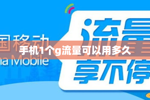 手机1个g流量可以用多久
