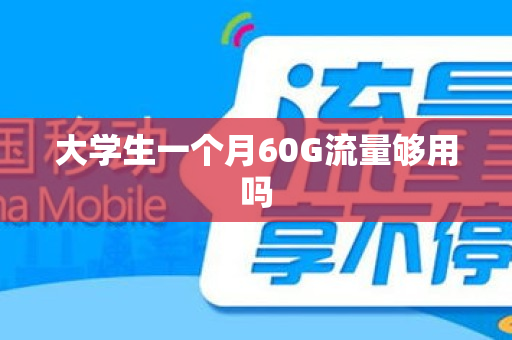 大学生一个月60G流量够用吗