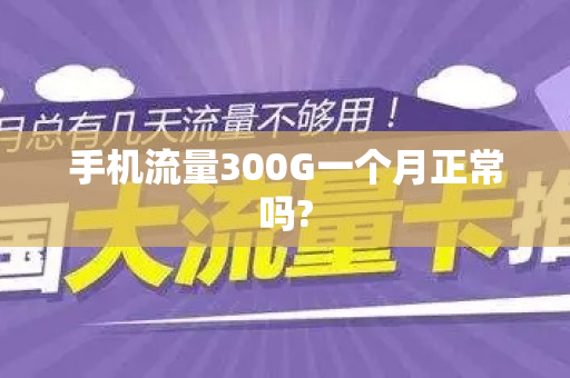 手机流量300G一个月正常吗?