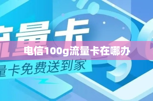 电信100g流量卡在哪办