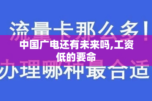 中国广电还有未来吗,工资低的要命