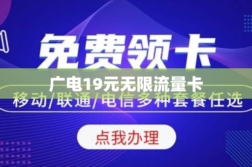 广电19元无限流量卡